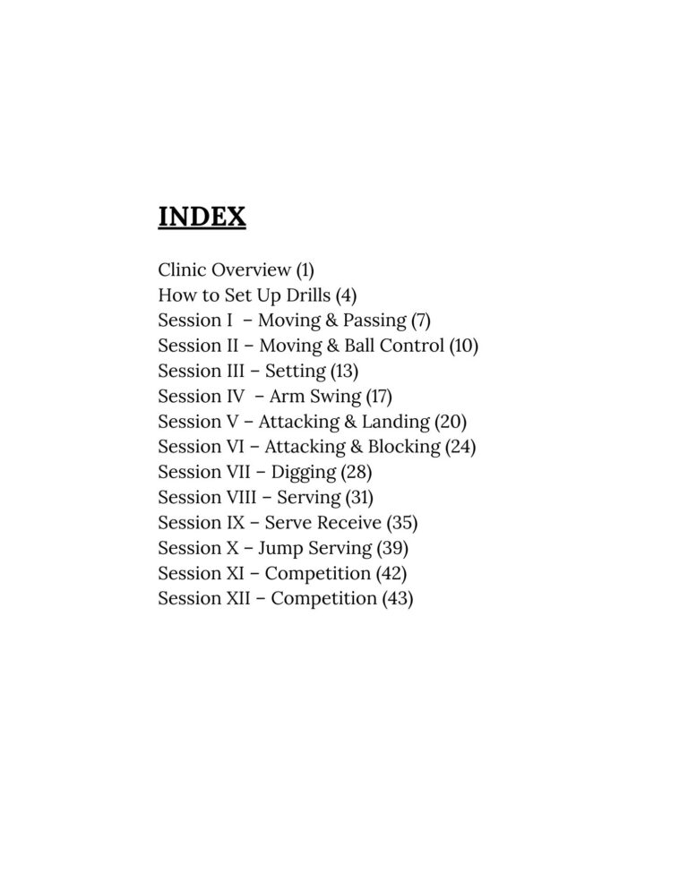 index for a pdf
